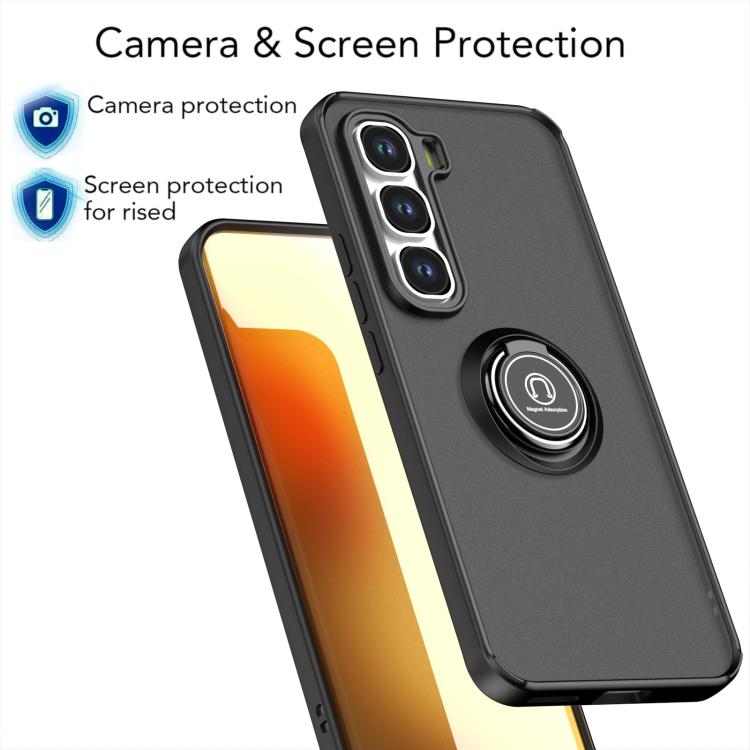 For Infinix Hot 60 Pro+ Q Shadow 1 Series TPU + PC Phone Case with Ring