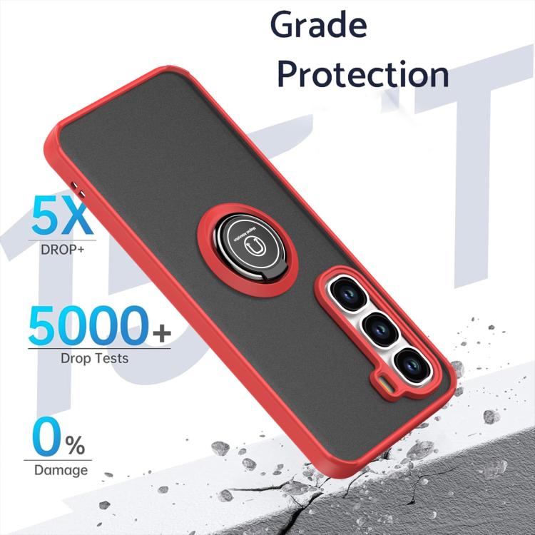 For Infinix Hot 60 Pro+ Q Shadow 1 Series TPU + PC Phone Case with Ring