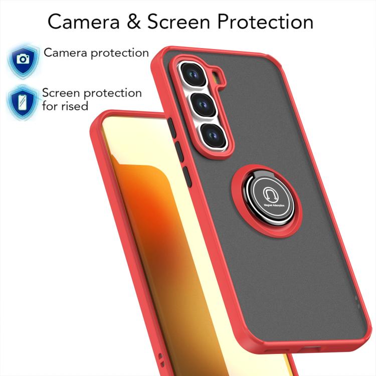 For Infinix Hot 60 Pro+ Q Shadow 1 Series TPU + PC Phone Case with Ring