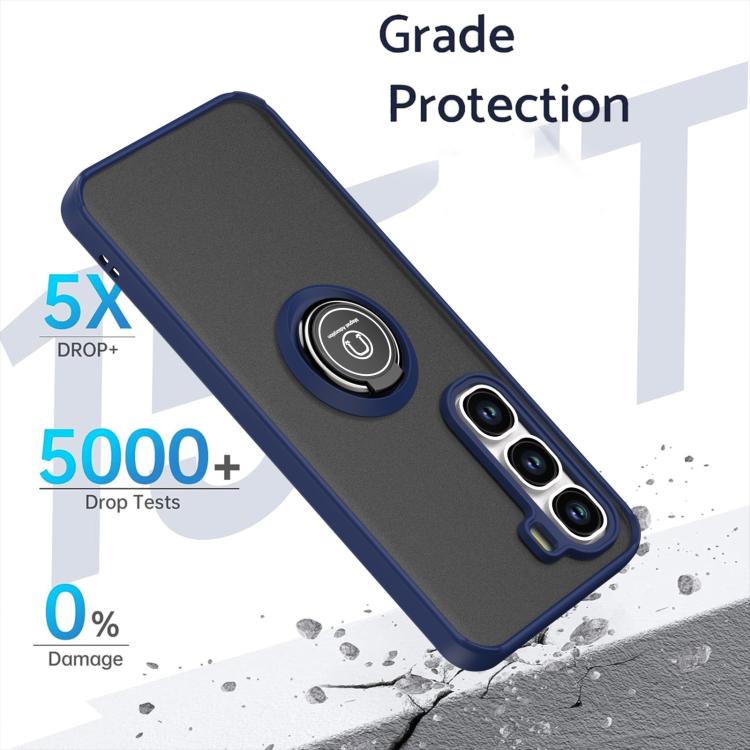 For Infinix Hot 60 Pro+ Q Shadow 1 Series TPU + PC Phone Case with Ring