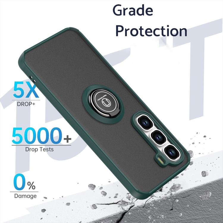 For Infinix Hot 60 Pro+ Q Shadow 1 Series TPU + PC Phone Case with Ring