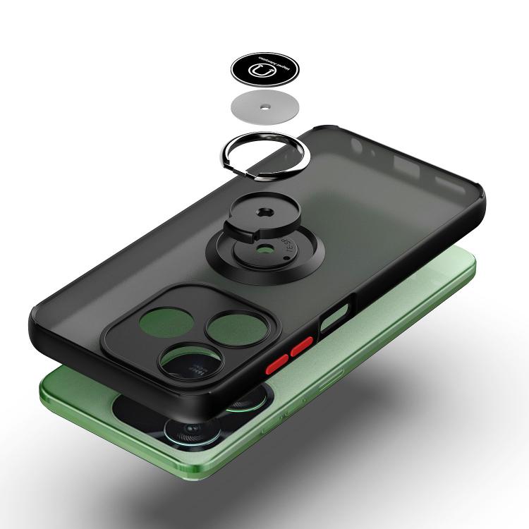 For Tecno Spark 10C Q Shadow 1 Series TPU + PC Phone Case with Ring