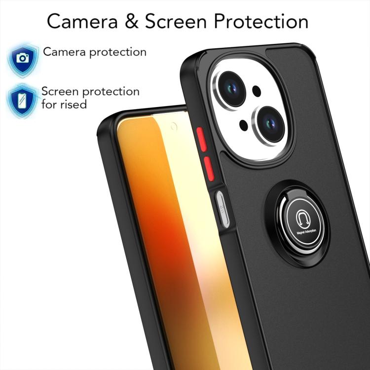 For Tecno Spark Go 1 / Go 2025 Q Shadow 1 Series TPU + PC Phone Case with Ring