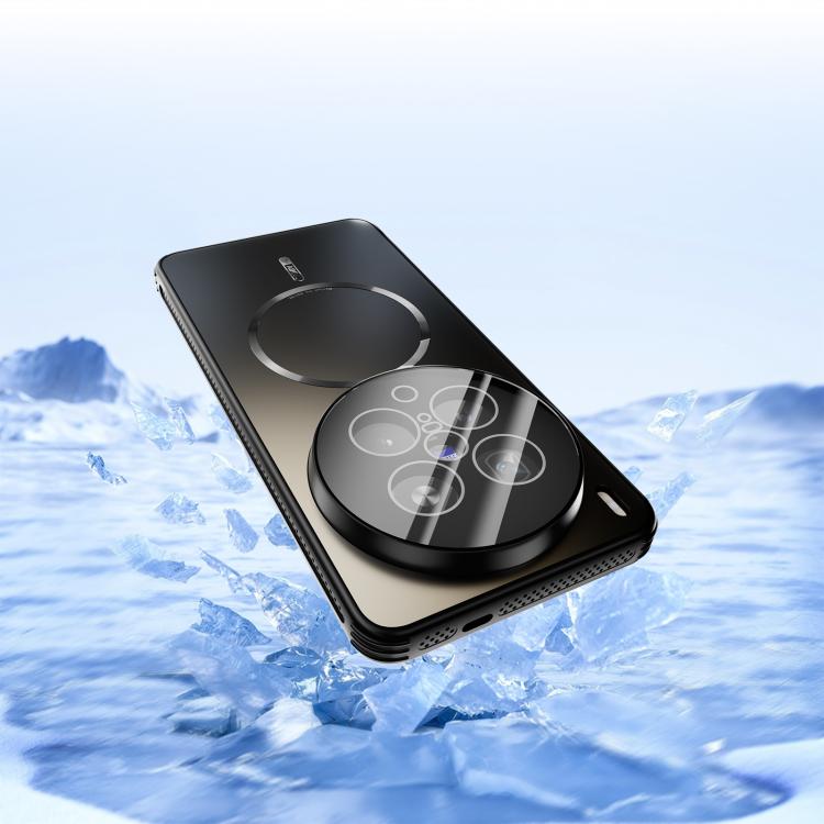 For vivo X200 Ultra ABEEL Heat Dissipation Frosted MagSafe Phone Case with Lens Film