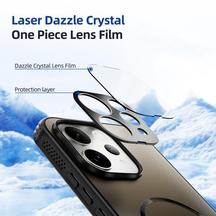 For vivo S50 Pro mini 5G ABEEL Heat Dissipation Frosted MagSafe Phone Case with Lens Film