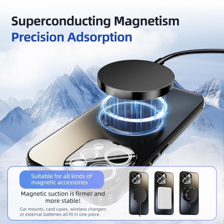 For vivo S50 5G ABEEL Heat Dissipation Frosted MagSafe Phone Case with Lens Film