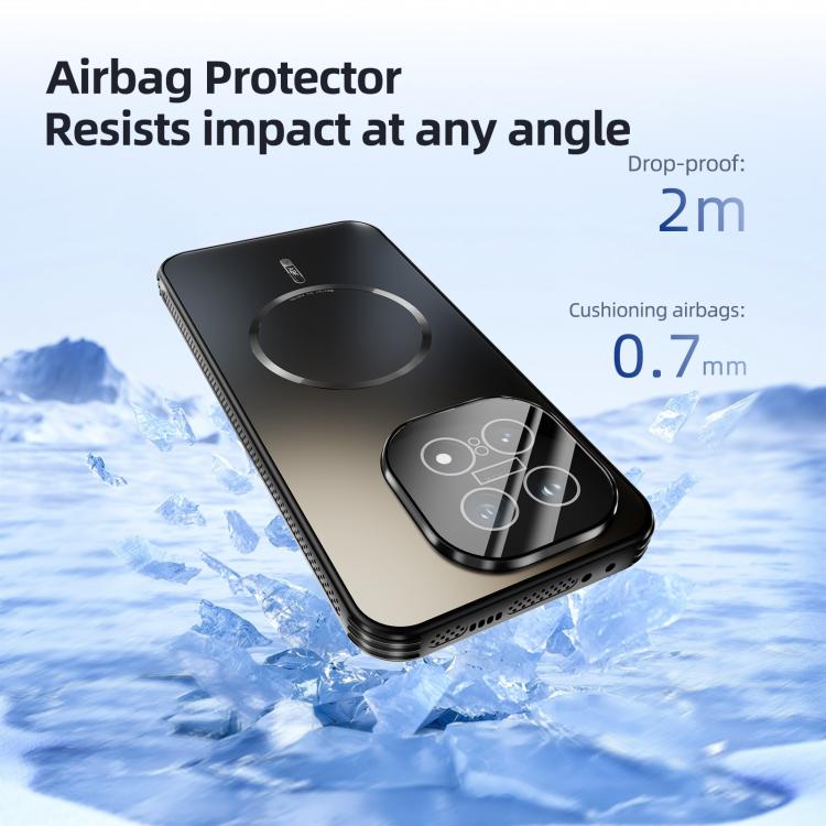 For vivo iQOO 15 Ultra 5G ABEEL Heat Dissipation Frosted MagSafe Phone Case with Lens Film