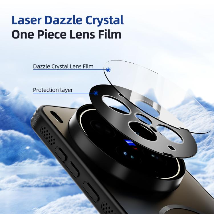For vivo X300 Ultra ABEEL Heat Dissipation Frosted MagSafe Phone Case with Lens Film