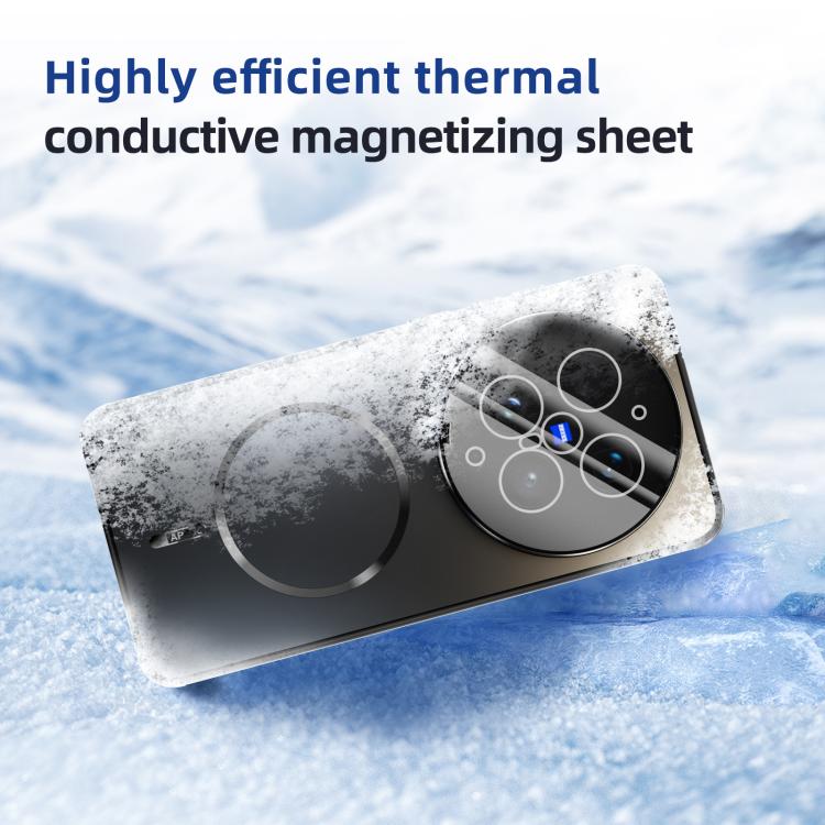For vivo X300 Ultra ABEEL Heat Dissipation Frosted MagSafe Phone Case with Lens Film