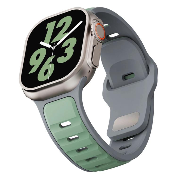 For Apple Watch 42mm / 41mm / 40mm / 38mm Two-color Liquid Silicone Watch Band