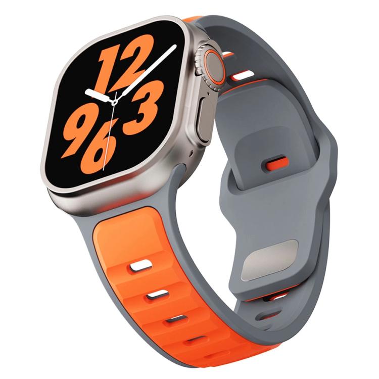 For Apple Watch 42mm / 41mm / 40mm / 38mm Two-color Liquid Silicone Watch Band