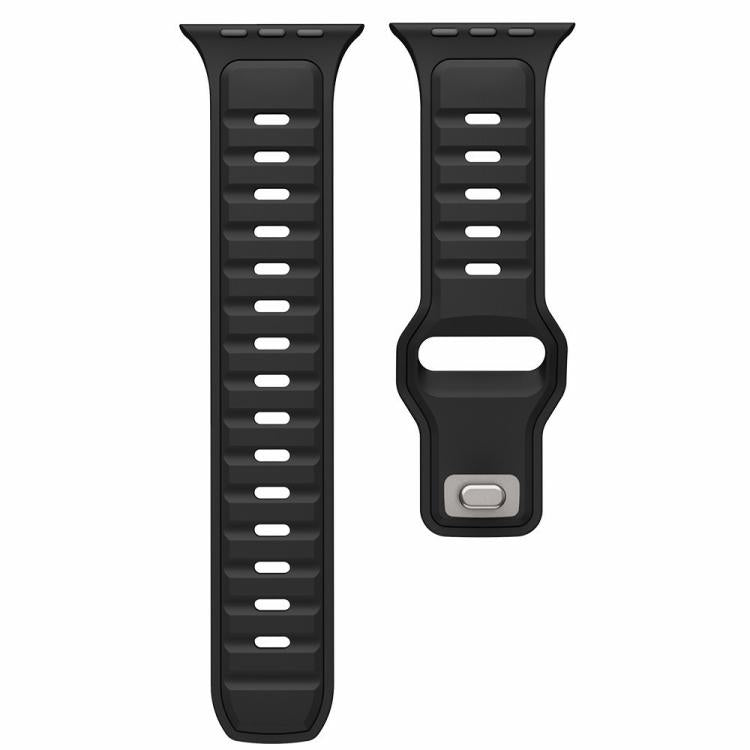 For Apple Watch 42mm / 41mm / 40mm / 38mm Two-color Liquid Silicone Watch Band
