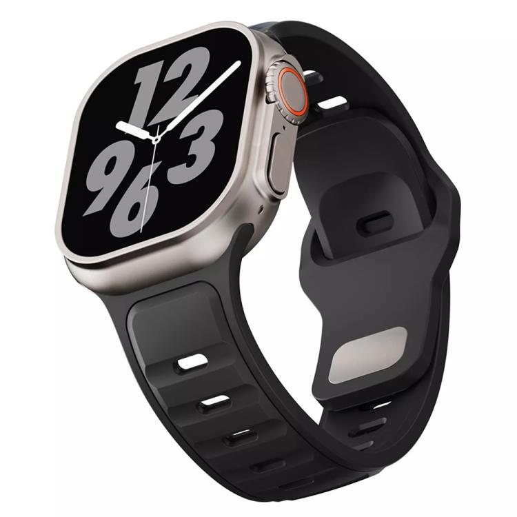 For Apple Watch 42mm / 41mm / 40mm / 38mm Two-color Liquid Silicone Watch Band