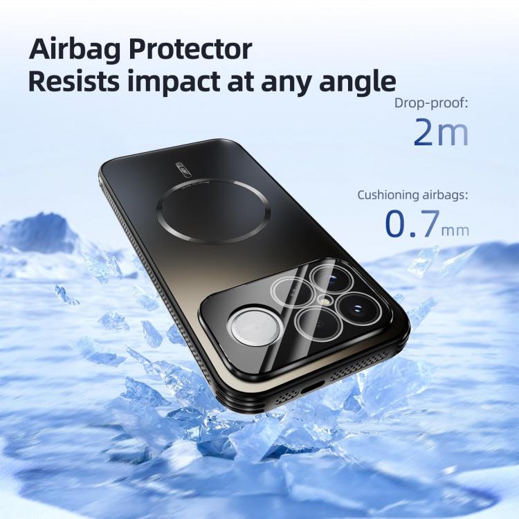 For Redmi K90/Poco F8 Pro ABEEL Heat Dissipation Frosted MagSafe Phone Case with Lens Film