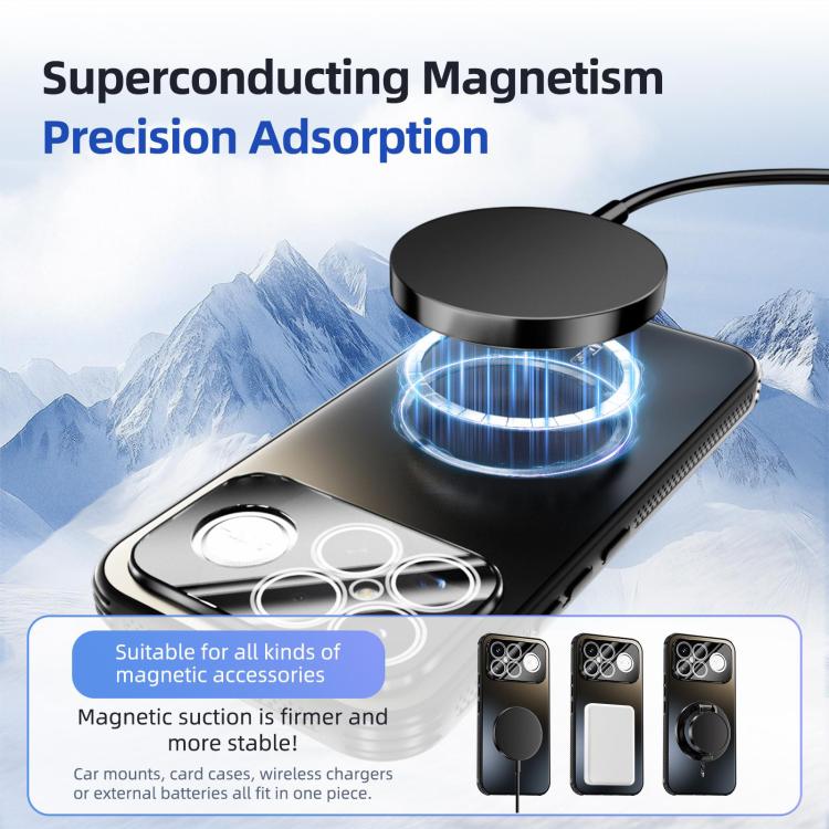 For Redmi K90 Pro Max ABEEL Heat Dissipation Frosted MagSafe Phone Case with Lens Film