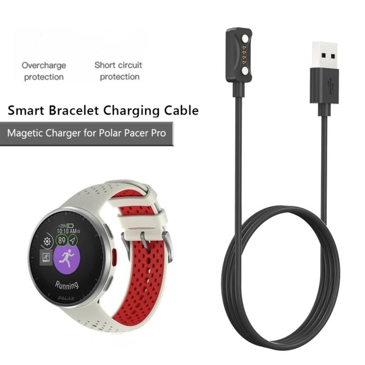 For Polar Pacer Pro xDfind USB Interface Smart Watch Charging Cable, Length: 1m - Black