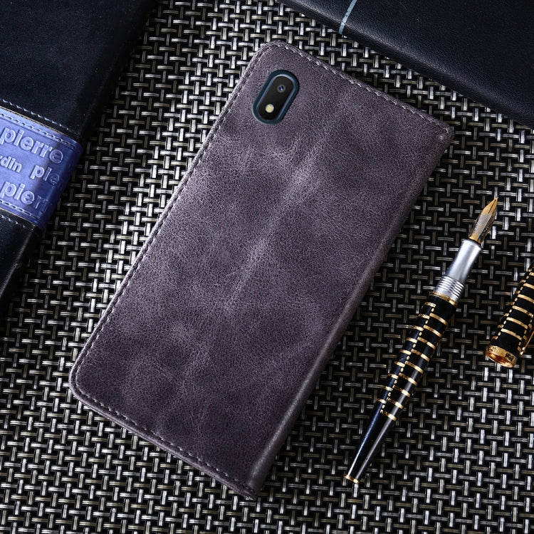 For Samsung Galaxy A10e Non-Magnetic Retro Texture Horizontal Flip Leather Case with Holder & Card Slots & Wallet