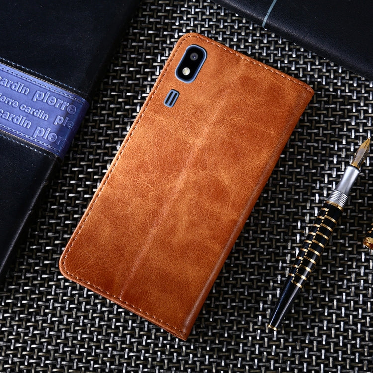 For Samsung Galaxy A2 Core Non-Magnetic Retro Texture Horizontal Flip Leather Case with Holder & Card Slots & Wallet