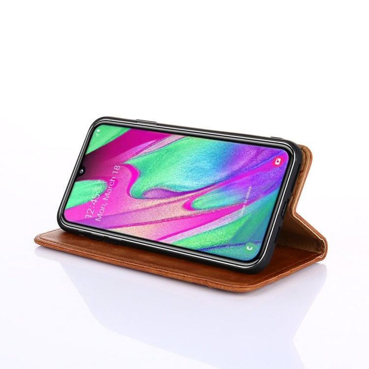 For Samsung Galaxy A2 Core Non-Magnetic Retro Texture Horizontal Flip Leather Case with Holder & Card Slots & Wallet