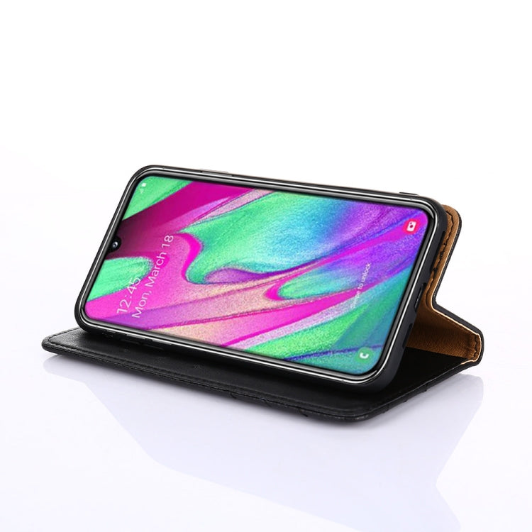 For Samsung Galaxy Note10+ Non-Magnetic Retro Texture Horizontal Flip Leather Case with Holder & Card Slots & Wallet