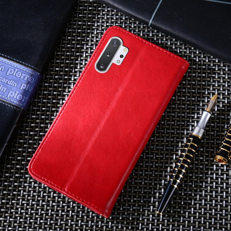 For Samsung Galaxy Note10+ Non-Magnetic Retro Texture Horizontal Flip Leather Case with Holder & Card Slots & Wallet