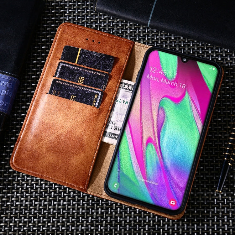 For Samsung Galaxy Note10+ Non-Magnetic Retro Texture Horizontal Flip Leather Case with Holder & Card Slots & Wallet