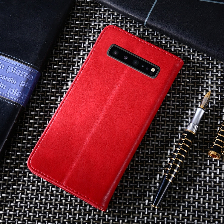 For Samsung Galaxy S10 5G Non-Magnetic Retro Texture Horizontal Flip Leather Case with Holder & Card Slots & Wallet