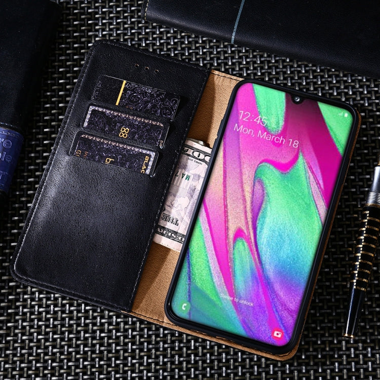 For Samsung Galaxy A70s Non-Magnetic Retro Texture Horizontal Flip Leather Case with Holder & Card Slots & Wallet