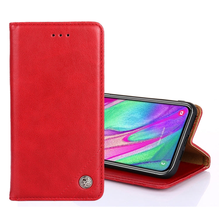 For Samsung Galaxy A70s Non-Magnetic Retro Texture Horizontal Flip Leather Case with Holder & Card Slots & Wallet