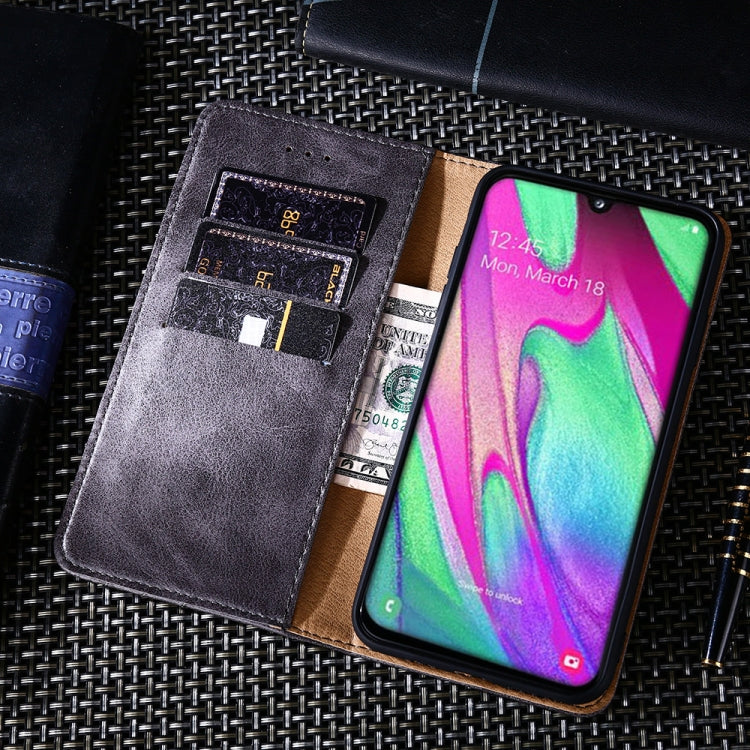 For Samsung Galaxy A70s Non-Magnetic Retro Texture Horizontal Flip Leather Case with Holder & Card Slots & Wallet