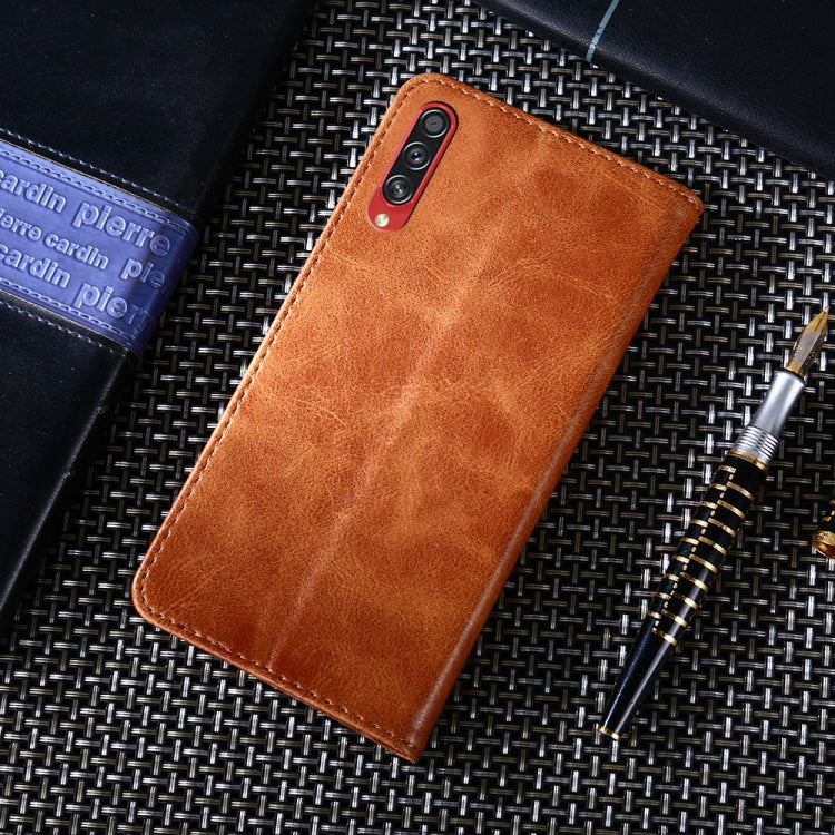 For Samsung Galaxy A70s Non-Magnetic Retro Texture Horizontal Flip Leather Case with Holder & Card Slots & Wallet