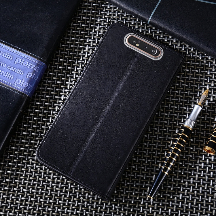 For Samsung Galaxy A80 Non-Magnetic Retro Texture Horizontal Flip Leather Case with Holder & Card Slots & Wallet