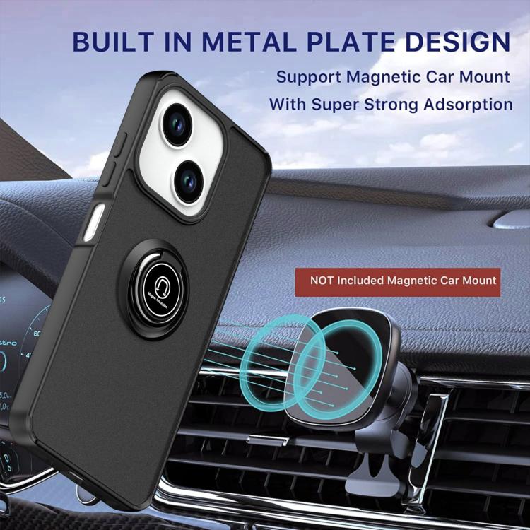 For ZTE Blade A35e Q Shadow 1 Series TPU + PC Phone Case with Ring