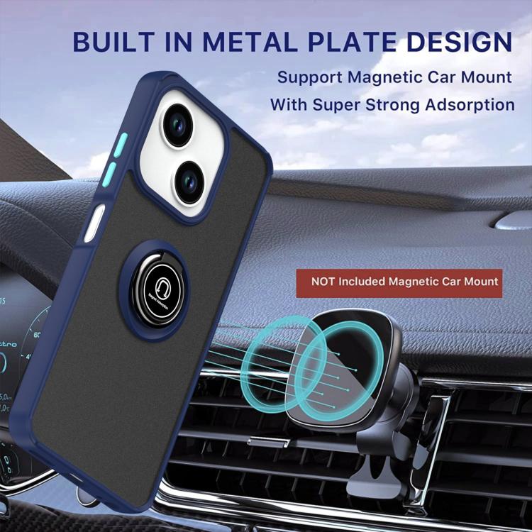 For ZTE Blade A35e Q Shadow 1 Series TPU + PC Phone Case with Ring