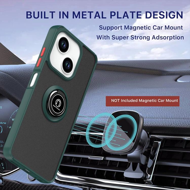 For ZTE Blade A35e Q Shadow 1 Series TPU + PC Phone Case with Ring