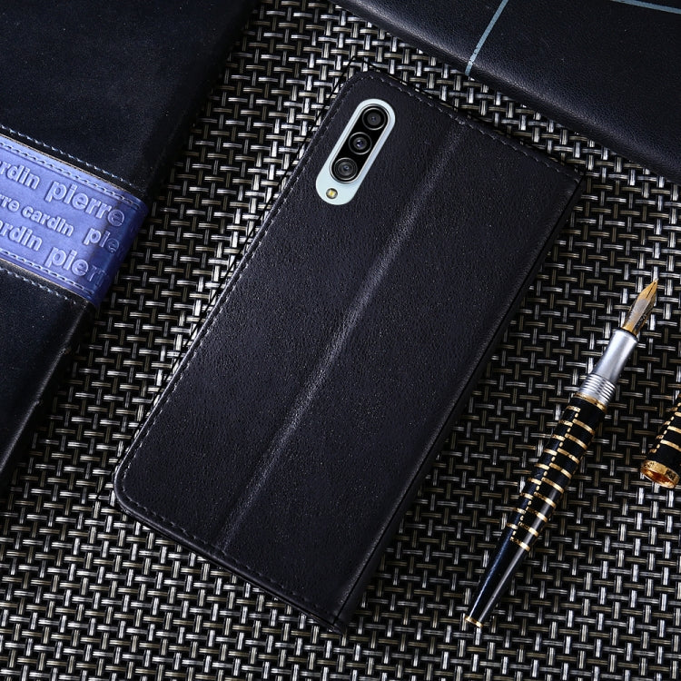 For Samsung Galaxy A90 5G Non-Magnetic Retro Texture Horizontal Flip Leather Case with Holder & Card Slots & Wallet