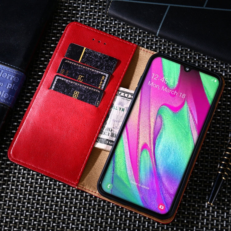 For Samsung Galaxy A21 Non-Magnetic Retro Texture Horizontal Flip Leather Case with Holder & Card Slots & Wallet