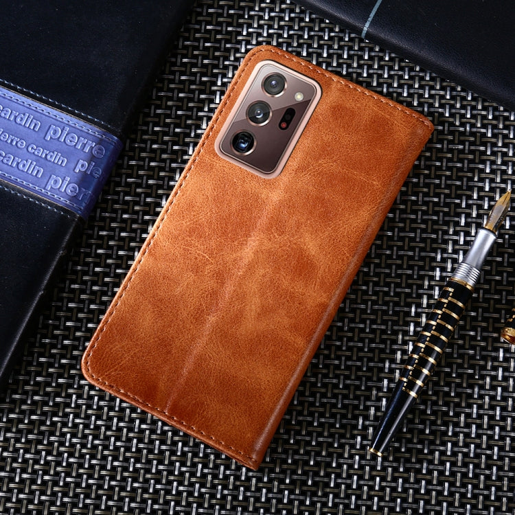 For Samsung Galaxy Note20 Ultra Non-Magnetic Retro Texture Horizontal Flip Leather Case with Holder & Card Slots & Wallet