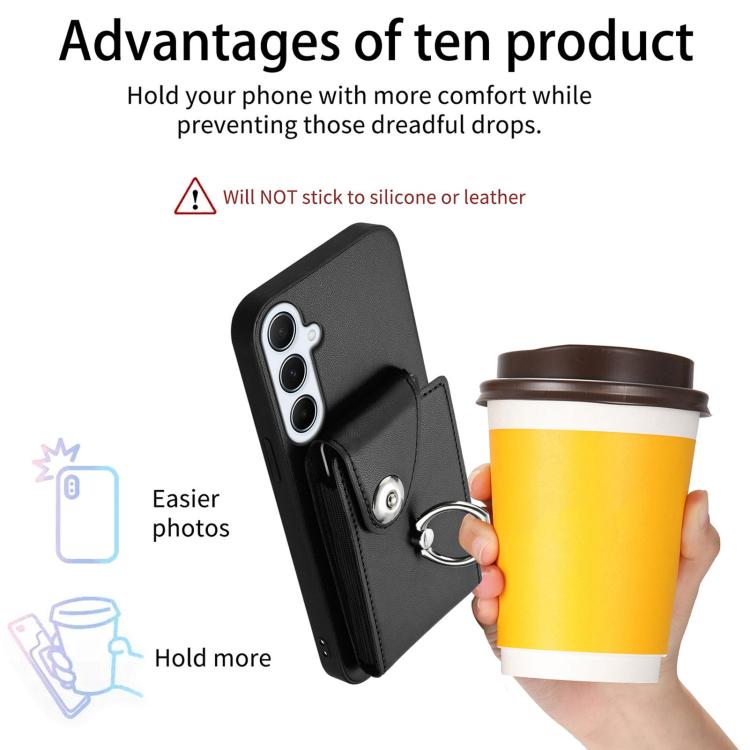 For Samsung Galaxy A26 5G Organ Card Bag Ring Holder Phone Case with Long Lanyard