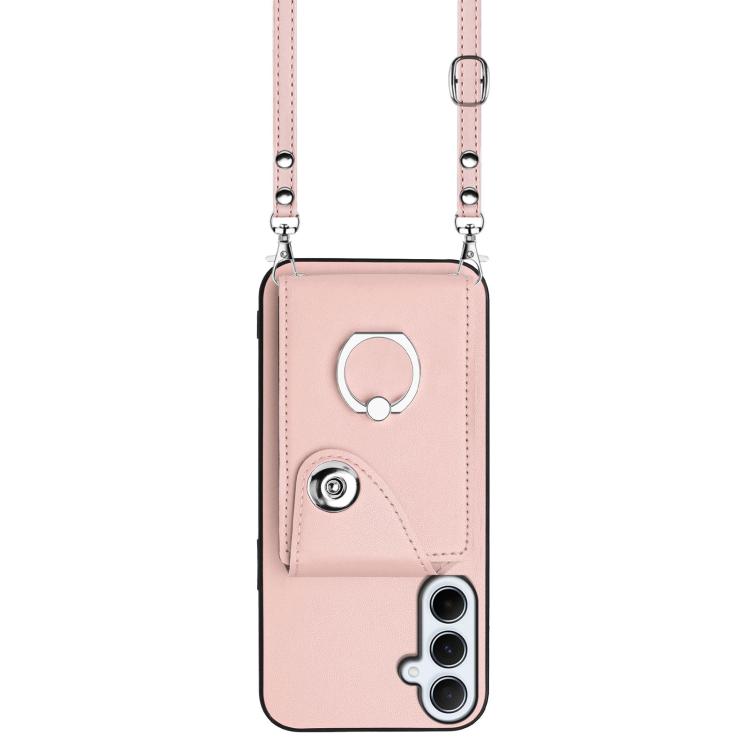 For Samsung Galaxy A26 5G Organ Card Bag Ring Holder Phone Case with Long Lanyard