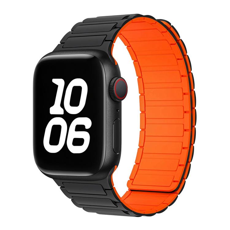 For Apple Watch 42 / 44 / 45 / 46 / 49mm xDfind I-shaped Magnetic Silicone Watch Band
