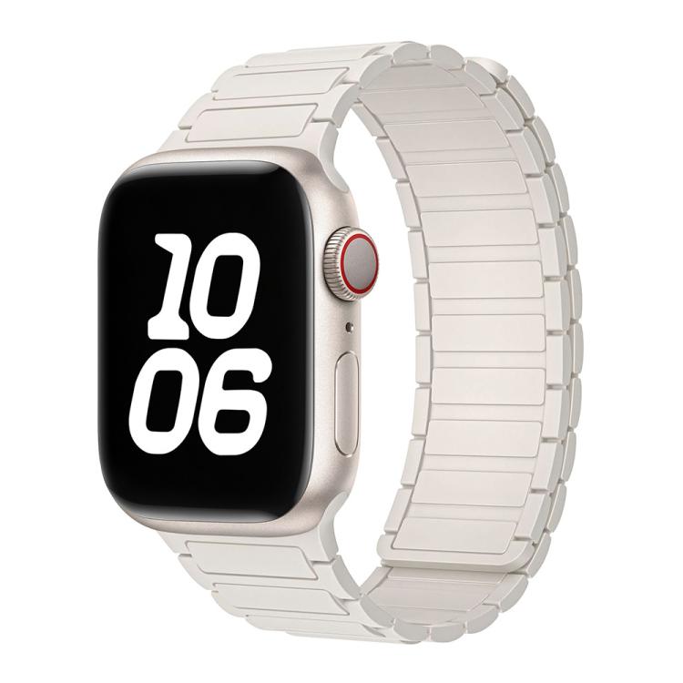 For Apple Watch 42 / 44 / 45 / 46 / 49mm xDfind I-shaped Magnetic Silicone Watch Band