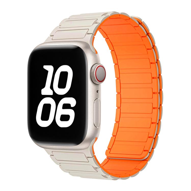 For Apple Watch 42 / 44 / 45 / 46 / 49mm xDfind I-shaped Magnetic Silicone Watch Band