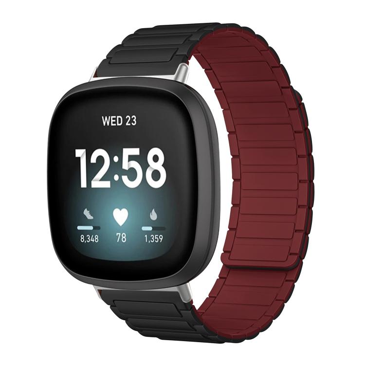 For Fitbit Versa 4 / 3 / Sense 2 / Sense xDfind I-shaped Magnetic Silicone Watch Band