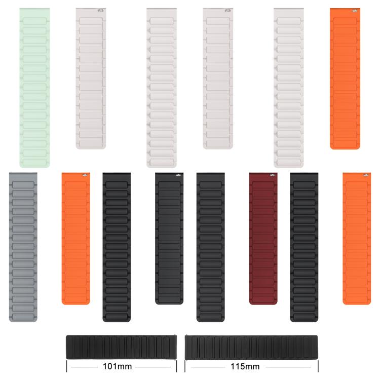 For Fitbit Versa 4 / 3 / Sense 2 / Sense xDfind I-shaped Magnetic Silicone Watch Band