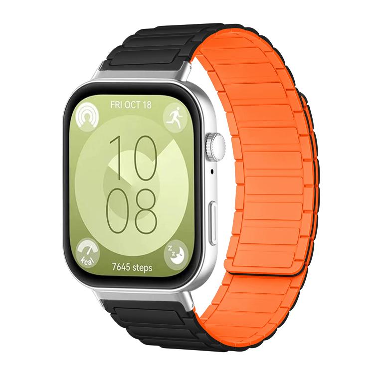 For Huawei Watch Fit4 / Fit4 Pro / Fit3 xDfind I-shaped Magnetic Silicone Watch Band