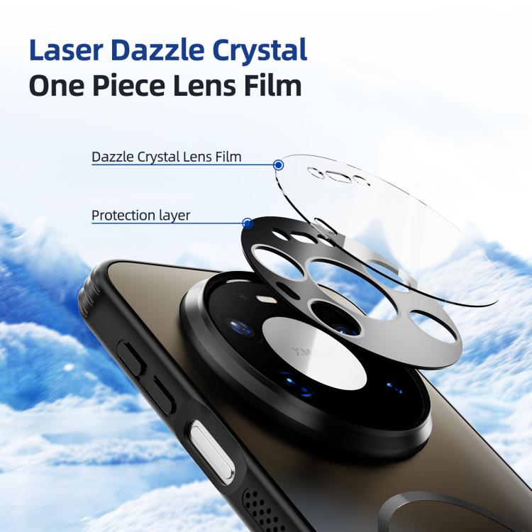 For Huawei Mate 80 / 80 Pro ABEEL Heat Dissipation Frosted MagSafe Phone Case with Lens Film