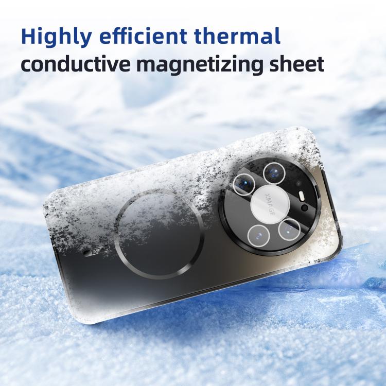 For Huawei Mate 80 Pro Max ABEEL Heat Dissipation Frosted MagSafe Phone Case with Lens Film