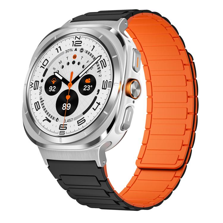 For Samsung Galaxy Watch Ultra / Ultra 2025 xDfind I-shaped Magnetic Silicone Watch Band