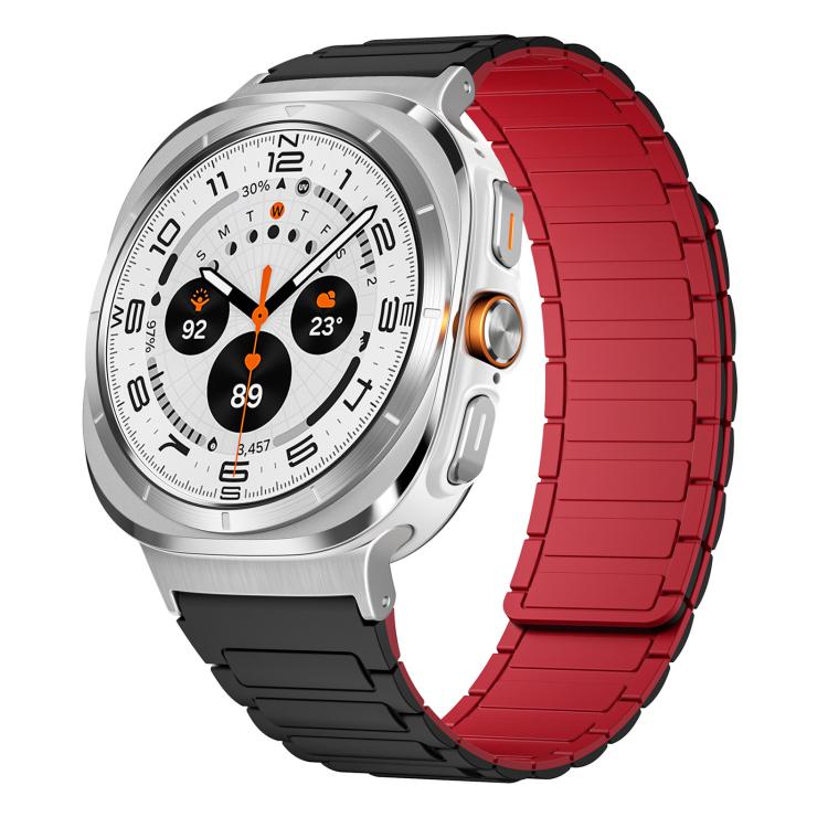 For Samsung Galaxy Watch Ultra / Ultra 2025 xDfind I-shaped Magnetic Silicone Watch Band